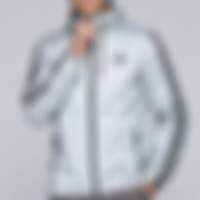 Three-Stripe Hooded Windbreaker Jacket Default