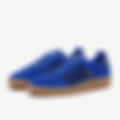 Gazelle Indoor Lucid Blue Core Black Gold Metallic Trainers