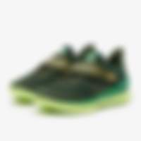 Curry Fox 1 Forest Green Classic Green Metallic Gold Trainers