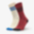Textured 2 Pairs Crew Socks