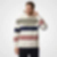 London Striped Logo Hoodie