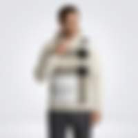 London Check Pattern Hoodie - Cream