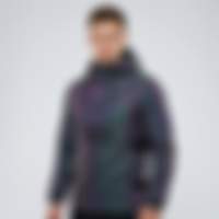 Running Iridescent Anorak — Oil Slick Shift Iridescent