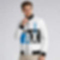 Technical Monochrome Zip Track Jacket