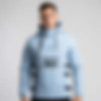 Running Hybrid Anorak — Sand Utility Baby Blue