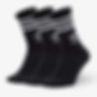 3 Stripe Mid-Cut Crew Socks (3 Pairs)