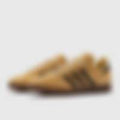 Gazelle Golden Beige Dark Brown Gold Metallic Trainers