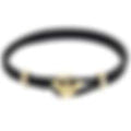 Emporio Armani Leather ID Bracelet Black