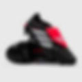 Predator League Tongue FG Adidas Predator League Tongue Firm Ground Core Black Ftwr White Lucid Red Adult Boots