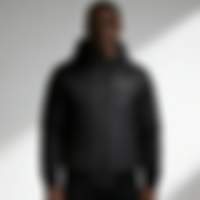 Black Urban Puffer Jacket Black