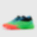 Dame X Lime Burst Signal Coral Blue Burst Trainers