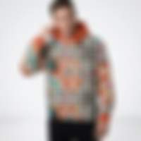 TB Monogram Check Fusion Hoodie