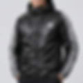 Three-Stripe Hooded Windbreaker Black Jacket Default