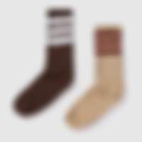 2 Pair Ribbed Crew Socks